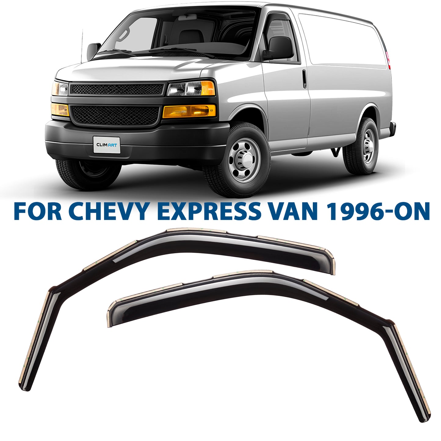 CLIM ART In-Channel Window Deflectors Extra Durable