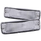 Anzo 1989-1995 Toyota Pickup Euro Parking Lights Chrome w/ Amber Reflector