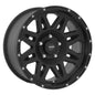 Torq Matte Black 17x9 5x4.5 4.75BS Offset -6mm Cap P/N 8327041