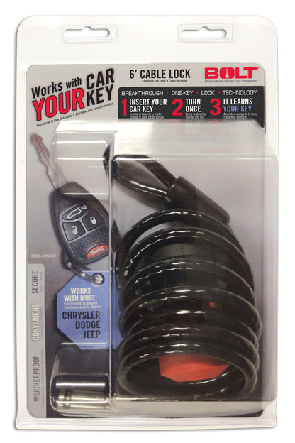 BOLT 6Ft. Cable Lock Chrysler/Dodge/Jeep