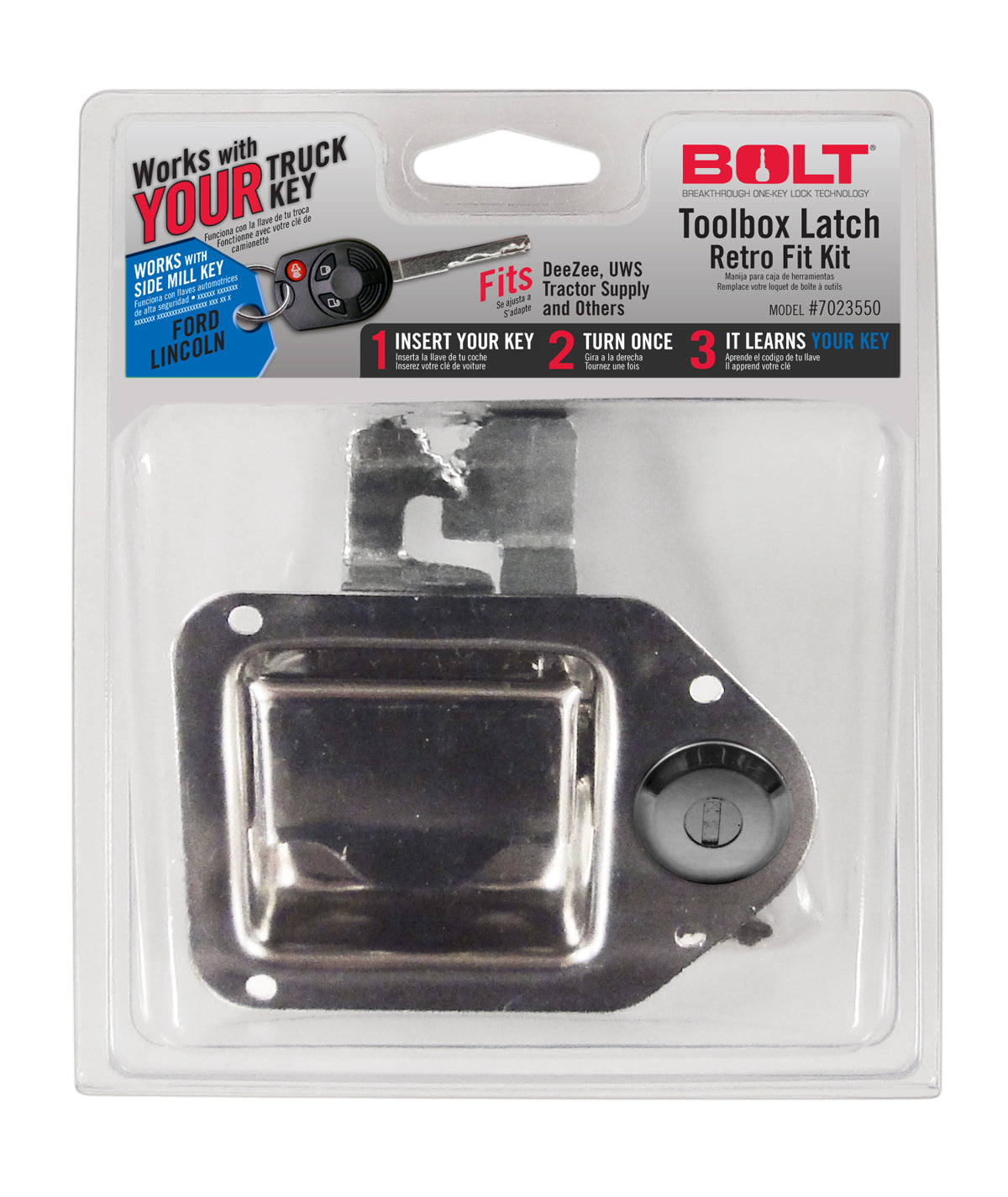 BOLT Toolbox Latch Ford Side Cut
