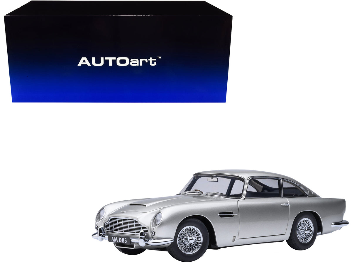 Aston Martin DB5 RHD (Right Hand Drive) Birch Silver 1/18 Model Car by Autoart  free shipping USA