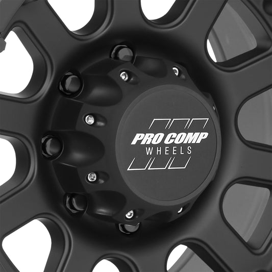Bandido Matte Black 17x9 8x6.5 4.75BS Offset -6mm Cap P/N 703186500