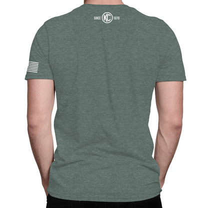 KC Eat Sleep Camp Repeat Tee Shirt - Pine - Large