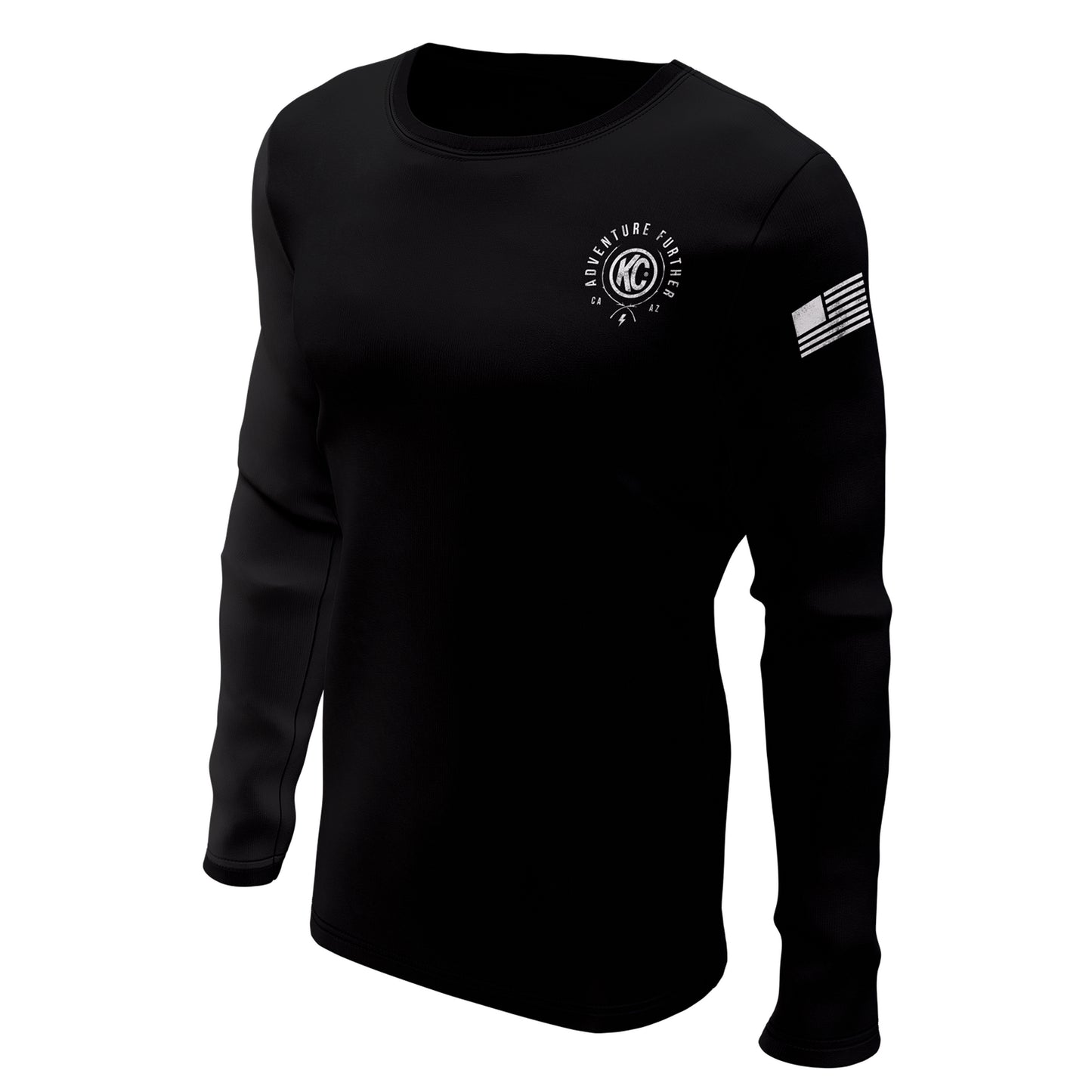 KC Trailblazer Long Sleeve Tee Shirt - Black - Medium