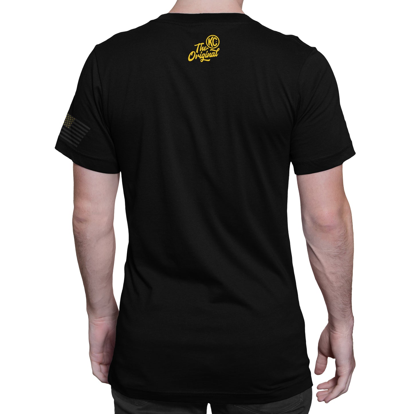 KC Classic White Logo Tee Shirt - Black - Large
