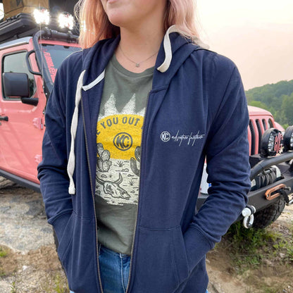 KC Women'S Weekender Zip-Up Hoodie - Navy - 2X-Large