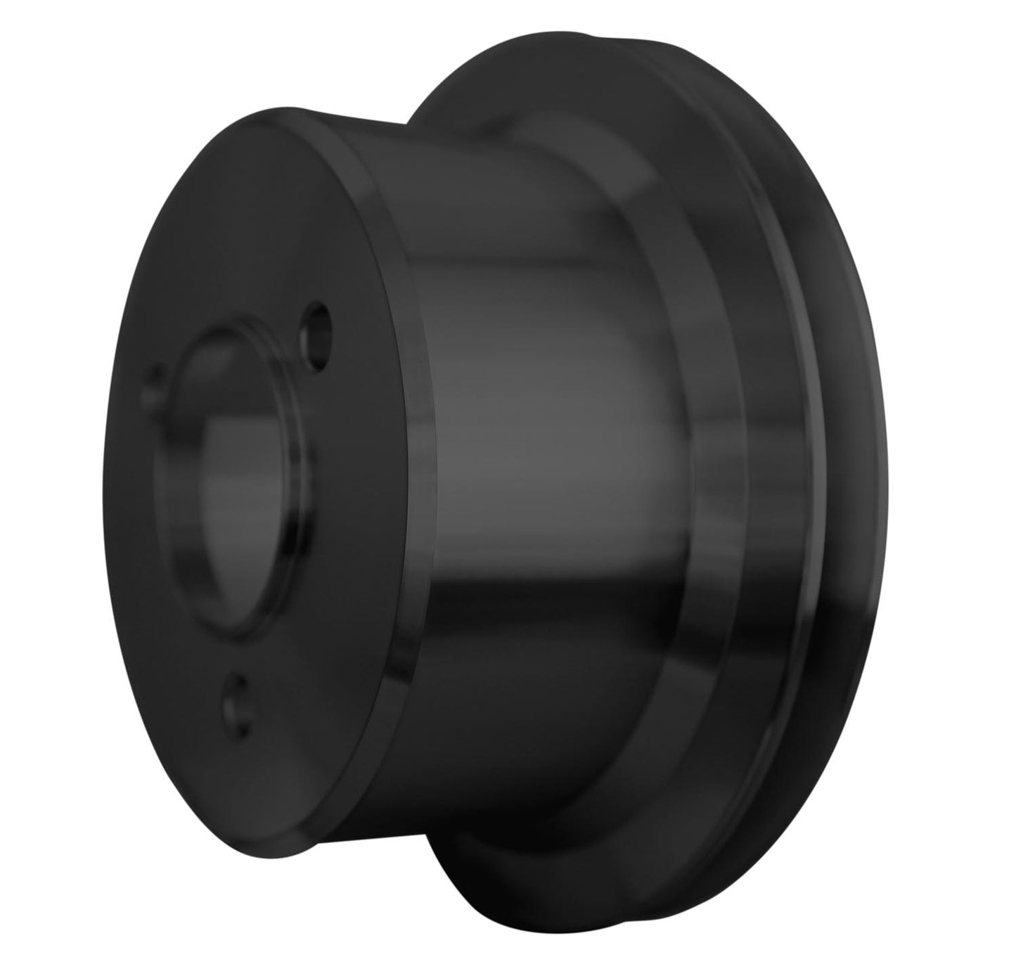Big Block Chevy High Flow V-Belt Crankshaft Pulley - 1V - LWP - Black