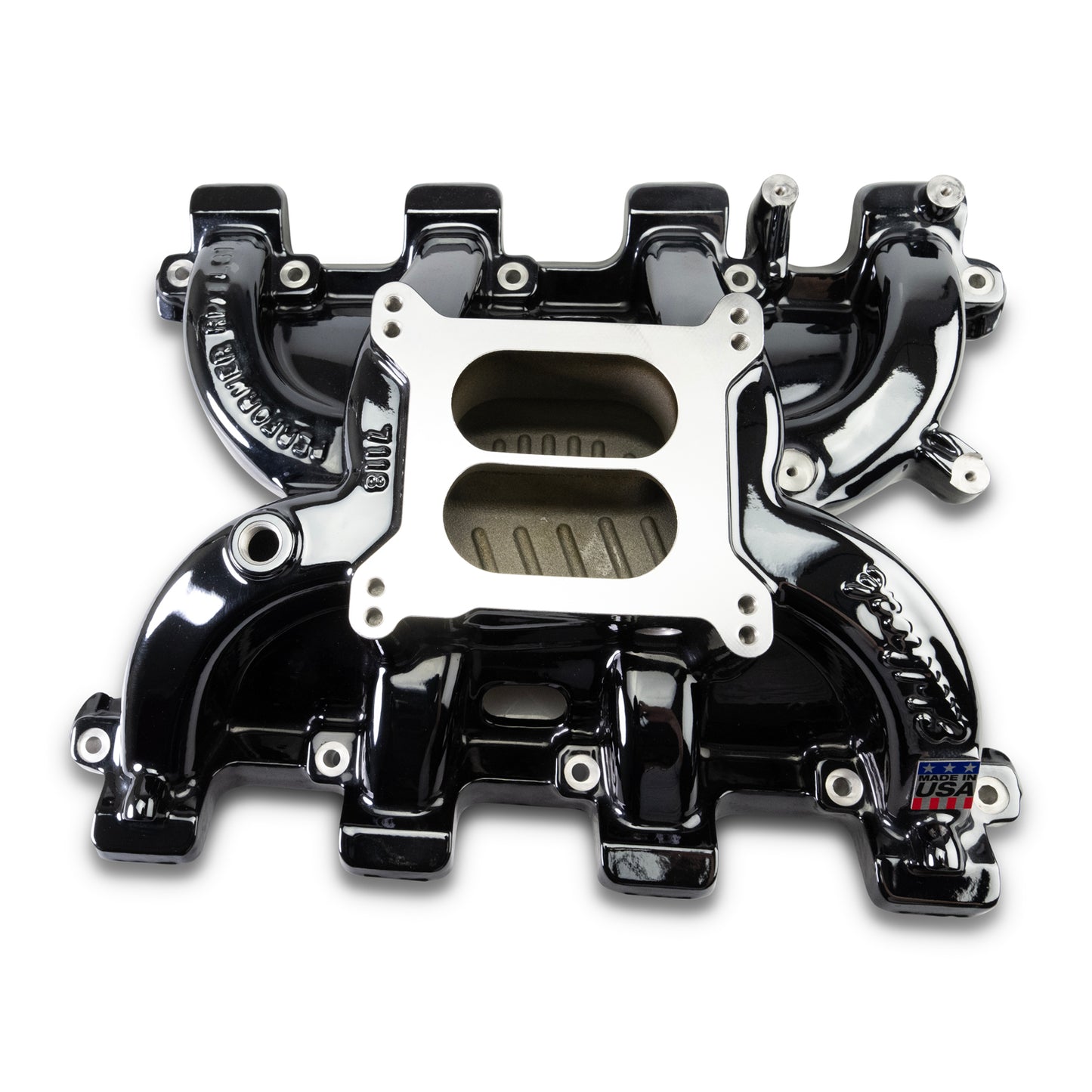 Performer RPM Small Block Chevy LS1 Intake Manifold Only  Black Plasma Finish