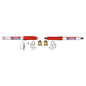 Skyjacker - DUAL STAB KT WHITE W/RED BO - 7219