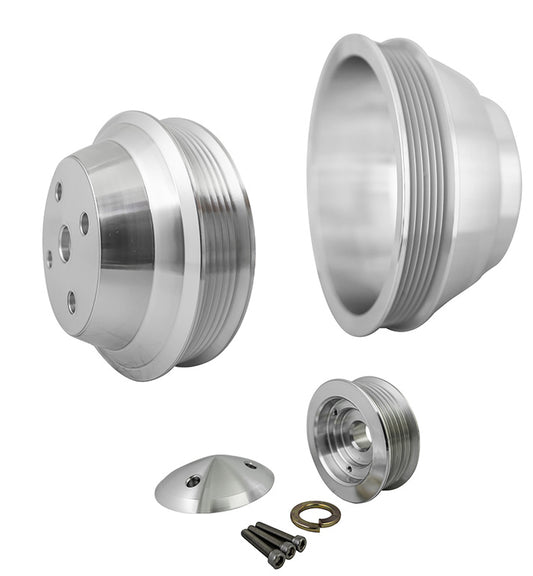 Big Block Chevy High Flow Serpentine Pulley Kit - LWP - 1V