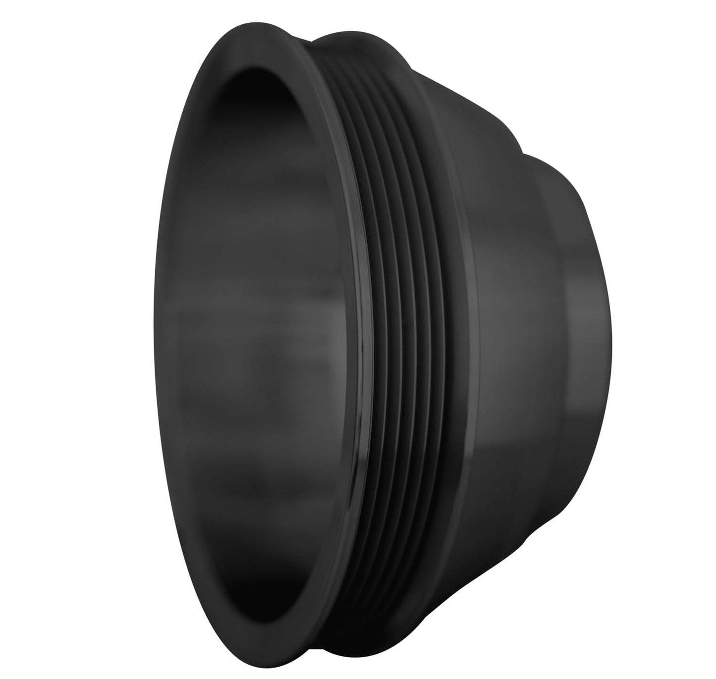 Big Block Chevy High Flow Serpentine Cranksfhaft Pulley - LWP - 1V - Black