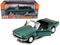 1964 1/2 Ford Mustang Convertible Green Metallic 1/24 Diecast Model Car by Motormax  free shipping USA