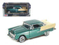 1955 Chevrolet Bel Air Green 1/24 Diecast Model Car by Motormax  free shipping USA