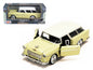 1955 Chevrolet Bel Air Nomad Yellow with White Top 1/24 Diecast Model Car by Motormax  free shipping USA