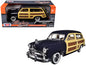 1949 Ford Woody Wagon Dark Blue 1/24 Diecast Model Car by Motormax  free shipping USA