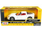 2005 Chevrolet Corvette C6 White with Red Interior "History of Corvette" Series 1/24 Diecast Model Car by Motormax  free shipping USA