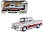 1966 Chevrolet C10 Fleetside Pickup Truck Silver Metallic with Brown Sides "American Classics" Series 1/24 Diecast Model Car by Motormax  free shipping USA