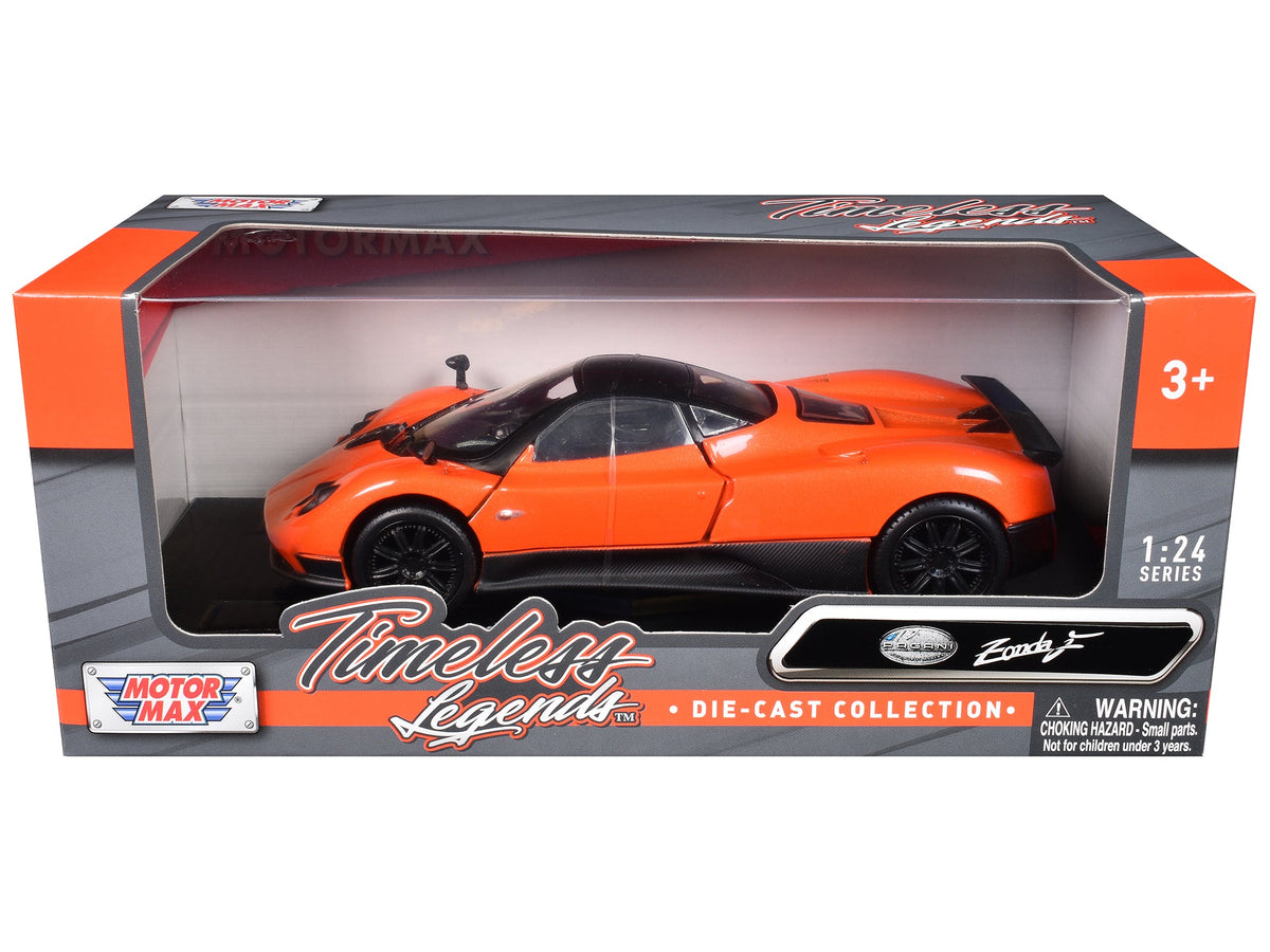 Pagani Zonda F Orange 1/24 Diecast Car Model by Motormax  free shipping USA