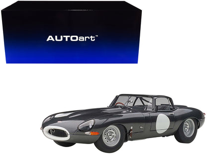 Jaguar Lightweight E Type Roadster RHD (Right Hand Drive) Dark Gray 1/18 Model Car by Autoart  free shipping USA