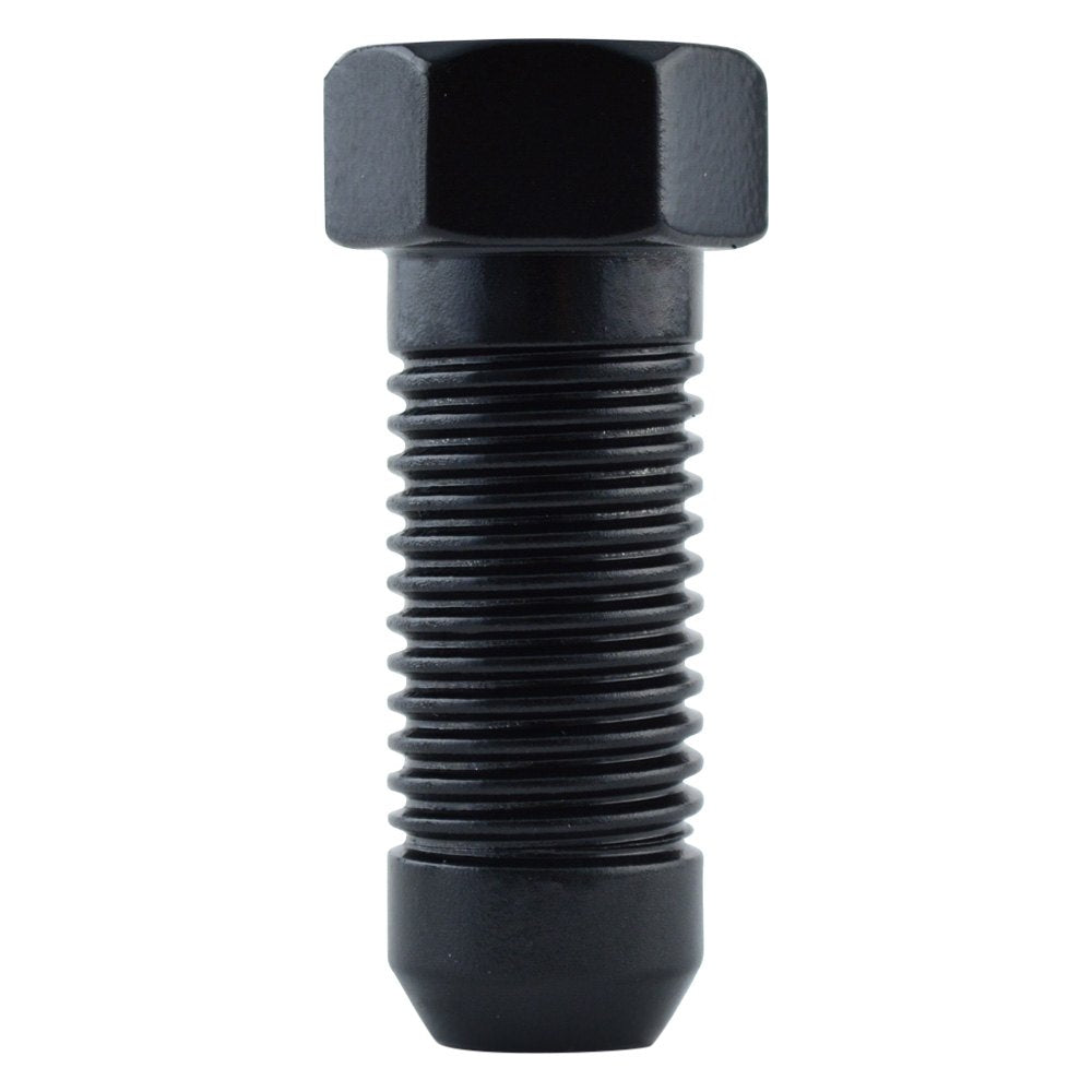 Hex Bolt Lugz Black 30mm Steel 1/2" Thread 25 Lugs & 1 Key 7400K6-BLK