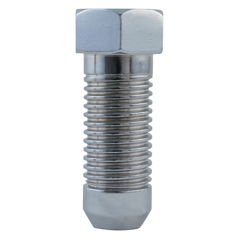 Hex Bolt Lugz Chrome 30mm Steel 1/2" Thread 25 Lugs & 1 Key 7400K6