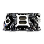 Performer RPM Small Block Chevy AIR-Gap Intake Manifold  Black Plasma Finish