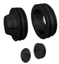 Big Block Chevy V-Belt Pulley Kit - SWP - 2V - Black