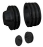 Big Block Chevy V-Belt Pulley Kit - SWP - 3V - Black