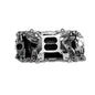 RPM Air-Gap Intake Manifold For Big-Block Chevy Oval Port  Chrome Plasma Finish