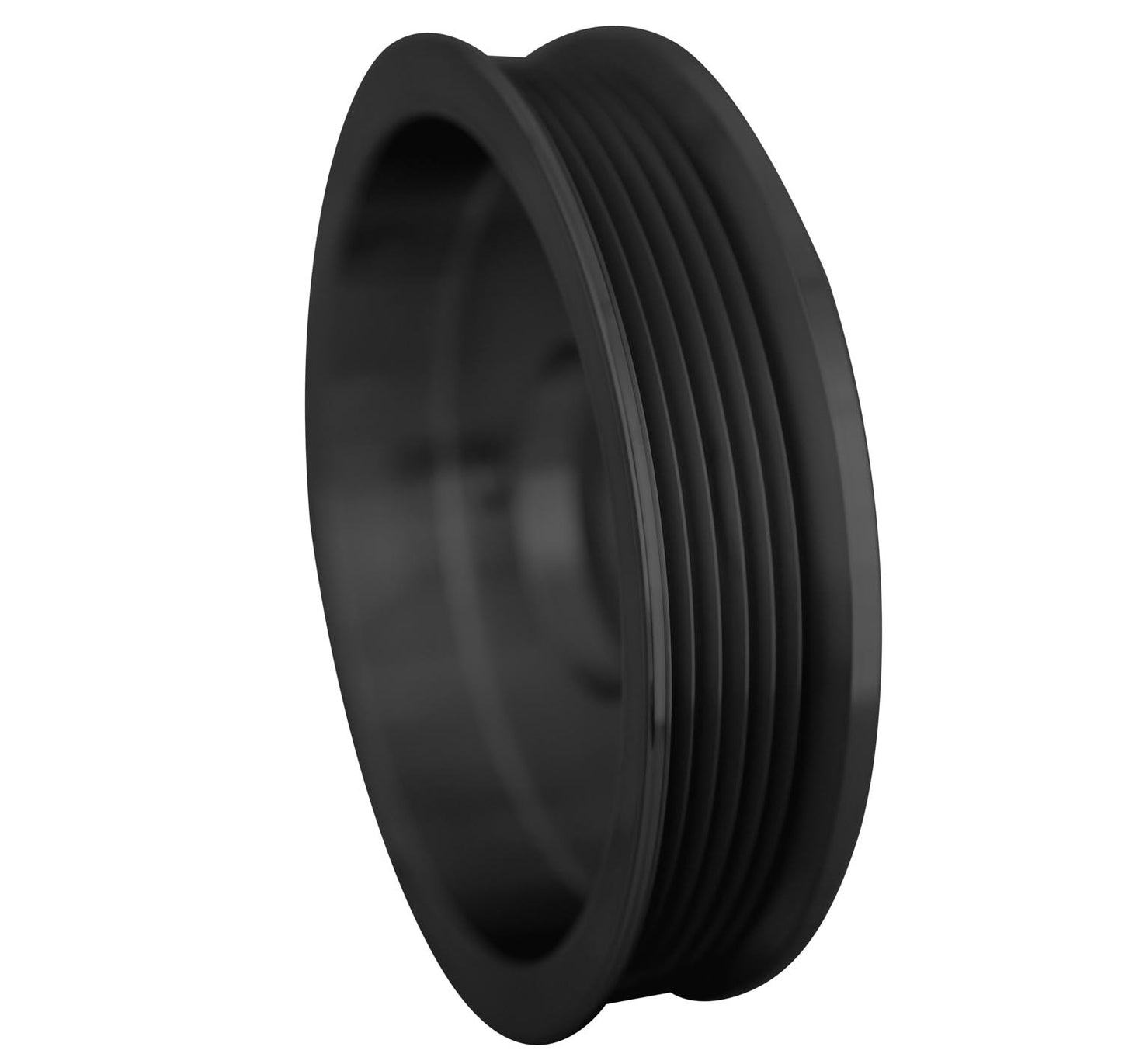 Big Block Chevy Serpentine Crankshaft Pulley - SWP - 1V - Black
