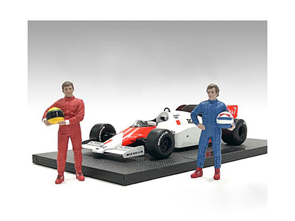 "Racing Legends" 80's Set of 2 Diecast Figures for 1/43 Scale Models by American Diorama  free shipping USA
