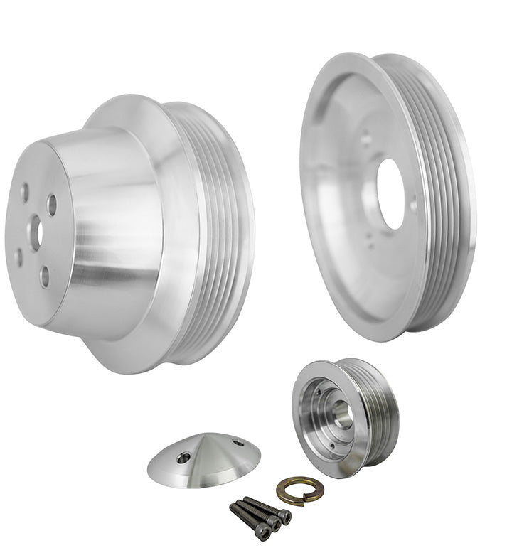 Big Block Chevy High Flow Serpentine Pulley Kit - SWP - 1V