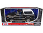 1978 Ford Bronco Police Car Unmarked Black with White Top "Law Enforcement and Public Service" Series 1/24 Diecast Model Car by Motormax  free shipping USA
