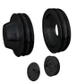Big Block Chevy High Flow V-Belt Pulley Kit - SWP - 2V - Black