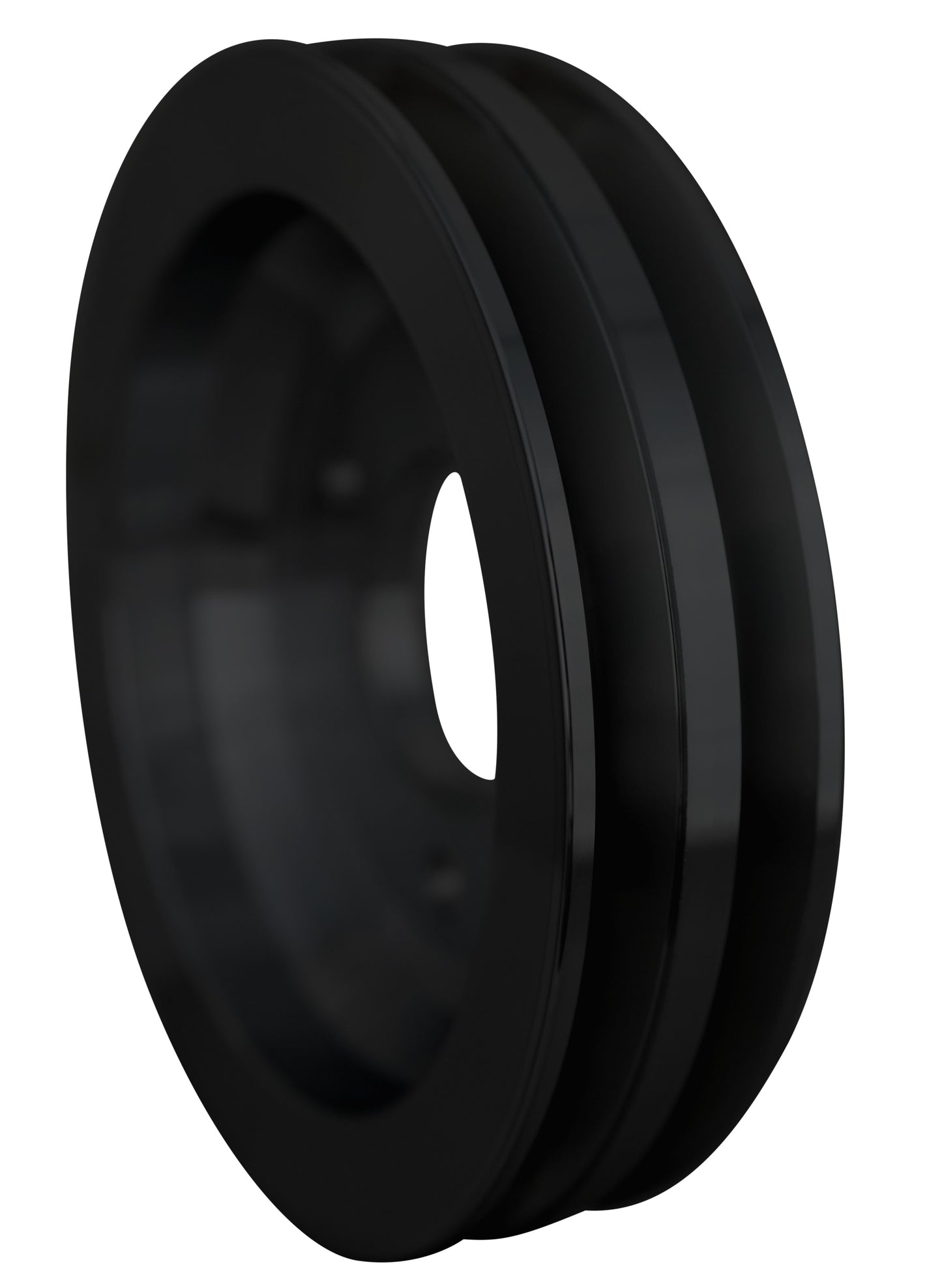 Big Block Chevy High Flow V-Belt Crankshaft Pulley - SWP - 2V - Black