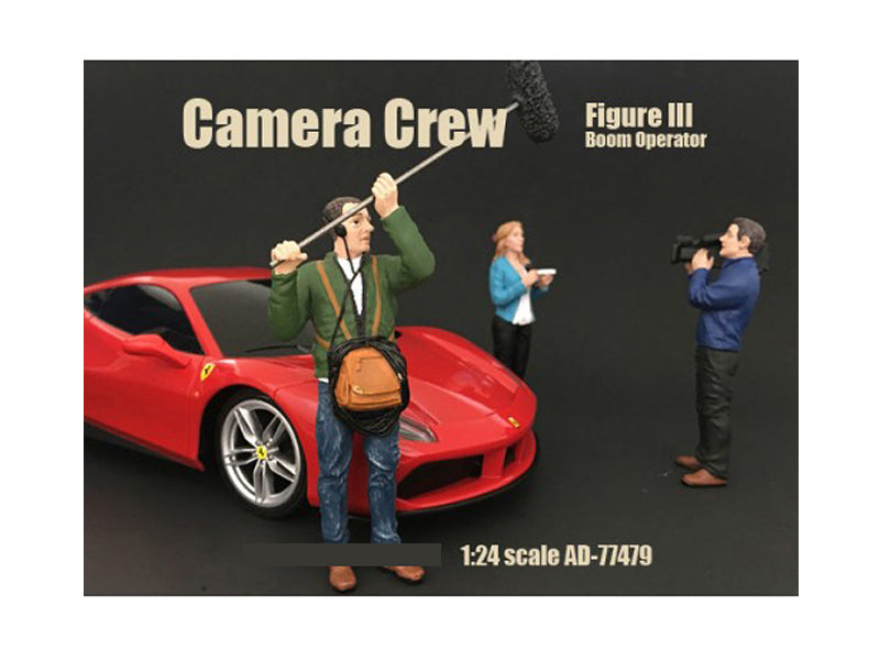 Camera Crew Figure III "Boom Operator" For 1:24 Scale Models by American Diorama  free shipping USA