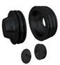 Big Block Chevy High Flow V-Belt Pulley Kit - SWP - 3V - Black