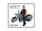 Biker Jane Figure For 1:12 Models by American Diorama  free shipping USA