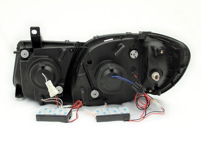 Anzo 1998-2007 Lexus Lx470 Projector Headlights w/ Halo Chrome (CCFL)
