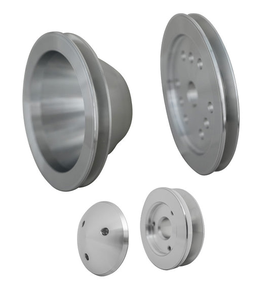 Chevy 348-409 V-Belt Pulley Kit; 1V