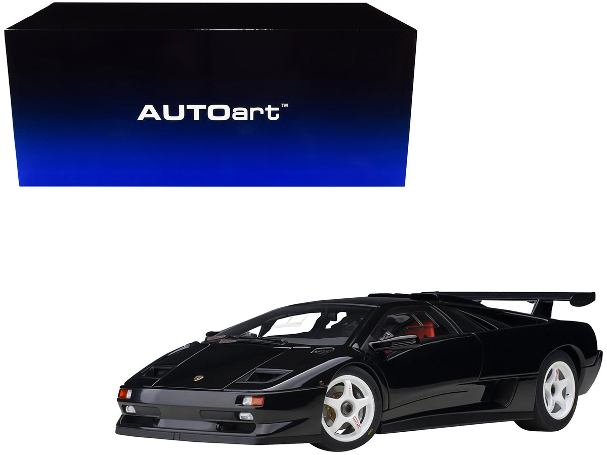 Lamborghini Diablo SV-R Deep Black 1/18 Model Car by Autoart  free shipping USA