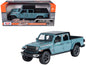 2021 Jeep Gladiator Rubicon (Closed Top) Pickup Truck Blue with Black Top 1/27 Diecast Model Car by Motormax  free shipping USA