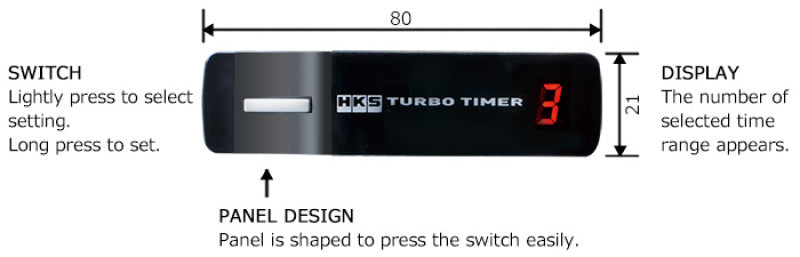 HKS Turbo Timer X - Black (Replaces 41001-AK009)