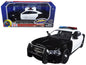 2011 Dodge Charger Pursuit Police Car Black and White with Flashing Light Bar and Front and Rear Lights and 2 Sounds 1/24 Diecast Model Car by Motormax  free shipping USA