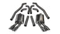 Corsa Performance 12-13 Chevrolet Camaro Coupe ZL1 6.2L V8 Polished Sport Cat-Back + XO