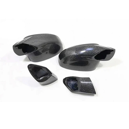 C Style Carbon Fiber Side Mirror Caps for Ferrari 488 GTB Spider