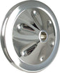 Borgeson - Power Steering Pulley - P/N: 801202 - Aluminum Power Steering Pump Pulley. 4-5/8 In. Diameter 1-Row V-Belt Keyway Style.