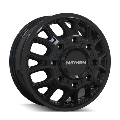 MAYHEM COGENT DUALLY 8107D GLOSS BLACK 17X6.5 8-165.1 125MM 121.3MM