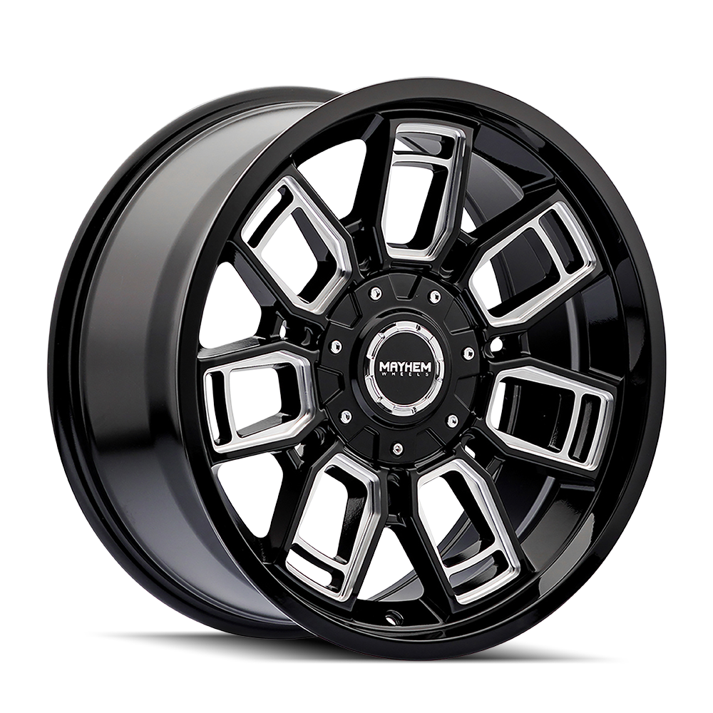 MAYHEM ORDINANCE 8118 GLOSS BLACK MILLED 20X9 5-127/5-139.7 0MM 87.1MM
